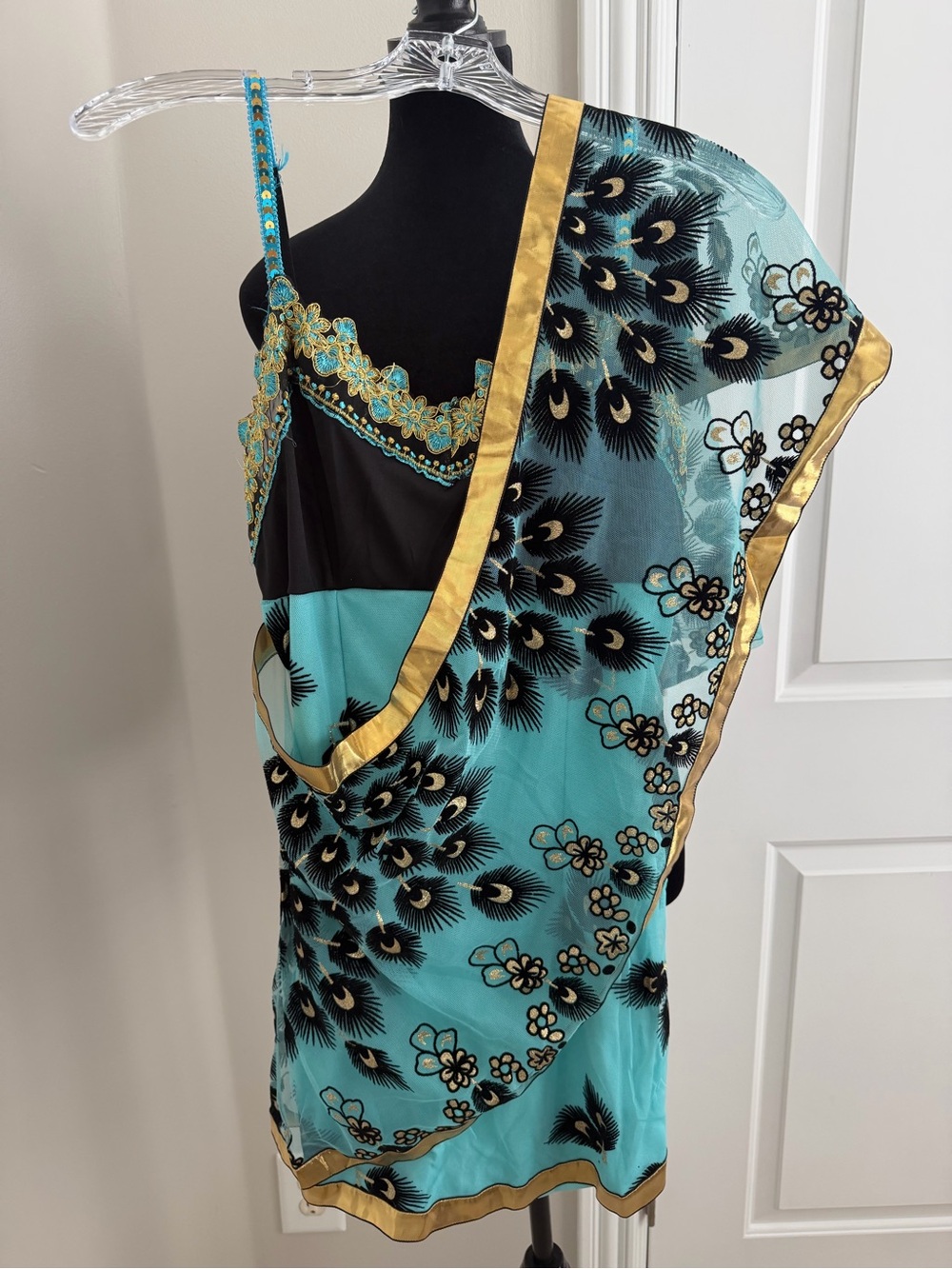 HALLOWEEN Leg Avenue Sari Siren Peacock Costume - Picture 2 of 10